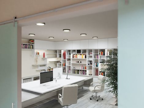 PN22400010 LED DOWNLIGHT vestavné svít.kulaté 12W,1080lm,3000-6000K,IP44,černá,17cm 4