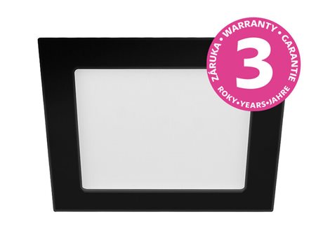 PN22400016 LED DOWNLIGHT vestavné svít.hranaté 24W,2160lm,3000-6000K,IP44,černá,22x 22cm 2
