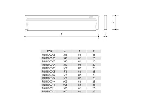 PN11200011 podlinkové svít.VERSA LED 15W, 1275lm, 5000K, s vypínačem, stříbrná, 90,5cm 5