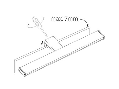 PN12300002 ARVEN koupelnové svít. LED 8W, 720lm, 4000K, IP44, 40cm, chrom 7