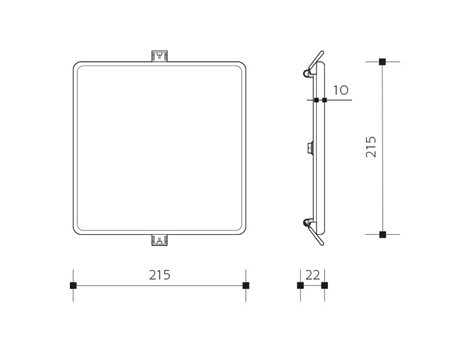 PN14100013 LED DOWNLIGHT SQUARE IP66 24W 3000K 4