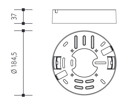 PN14900002 Rámeček pro přisazenou montáž LED DOWNLIGHT ROUND 18W 2
