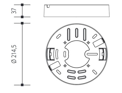 PN14900003 Rámeček pro přisazenou montáž LED DOWNLIGHT ROUND 24W 2