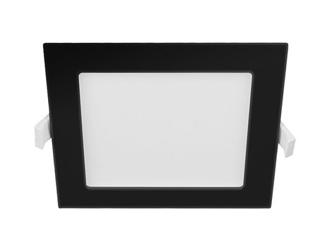 PN22400014 LED DOWNLIGHT vestavné svít.hranaté 12W,1080lm,3000-6000K,IP44,černá,16,5x 16,5cm 3