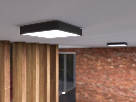 PN31400007 VERONA SQUARE černá stropní svít. LED max.23,5W, max.2350lm, 3000-6000K, IP54, hranaté 2