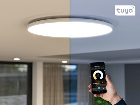 PN31400017 ITAKA 400 SMART přisazené svít.LED 25W, 2500lm, 3000-6000K+ RGB, IP44, ovladač/aplikace 6
