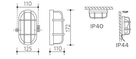SOP-60/C OVAL 60 PLAST černý 5