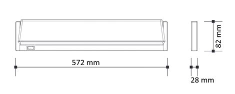 PN11200008 podlinkové svít.VERSA LED 10W, 850lm, 5000K, s vypínačem, bílá, 57,2cm 6