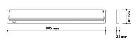 PN11200011 podlinkové svít.VERSA LED 15W, 1275lm, 5000K, s vypínačem, stříbrná, 90,5cm 6
