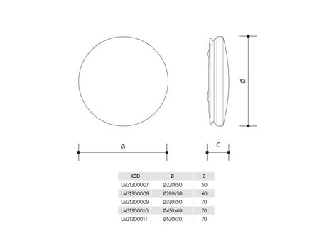 LM31300011 PLAFON CIRCLE 55W 3
