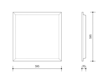 PN22300001 LED PANEL 600x600 4000K vestavný 2