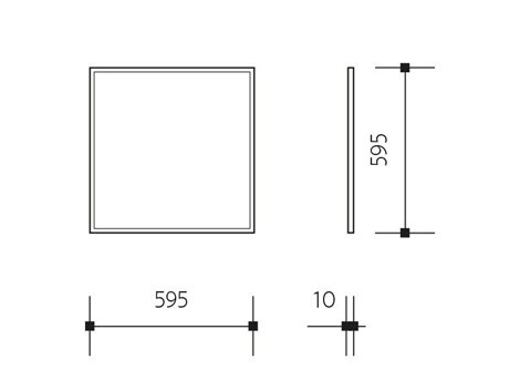 PN22300005 LED PANEL THIN 600x600 40W 4000K UGR vestavný 2