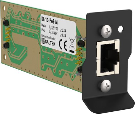 DL-1G-POE-M přepěťová ochrana pro sítě Ethernet (do Cat.6), ochrana PoE (IEEE802.3 af/at/bt), LPZ0 a