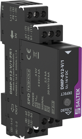 DMP-012-V/1-FR1 kombinace přepěťové ochrany signálové linky a napájení