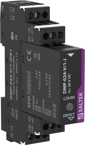 DMP-024-V/1-JFR1 přepěťová ochrana třížilové linky (kombinace signálu/napájení)