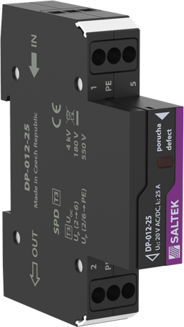 DP-012-25 přepěťová ochrana napájení 12V AC 
