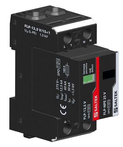 FLP-12,5 V/1S+1 svodič bleskových proudů
