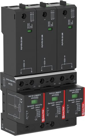 FLP-B+C-MAXI-VSF/3 kombinovaný svodič bleskových proudů a přepětí bez nutnosti předjištění
