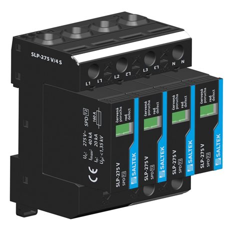 SLP-275 V/4 S svodič přepětí SPD typu 2 s dálkovou signalizací TN-S