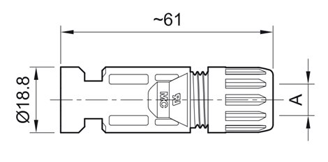 PV-KST4/6II-UR MULTI-CONTACT MC4 Solární fotovoltaický konektor samec, vodič průměr 4 a 6 mm 2