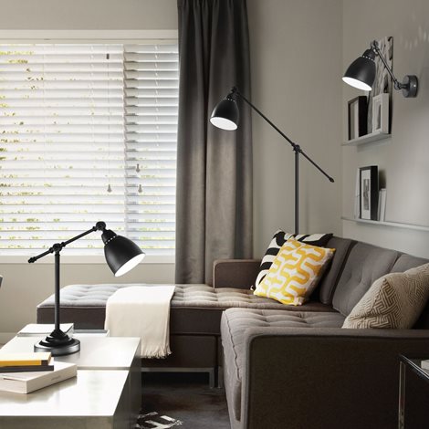 NEWTON PT1 stojací lampa 1x E27 42W bez zdroje 150cm, černá 2