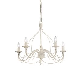 CORTE SP5 závěsné svítidlo 5xE14 40W bez zdroje 64cm IP20, antická bílá