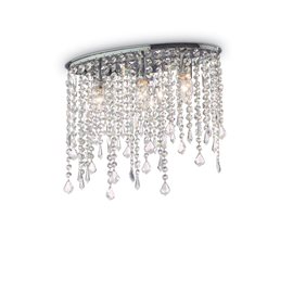 RAIN CLEAR PL3 stropní přisazené svítidlo 3x E14 40W bez zdroje 40cm IP20, chromové