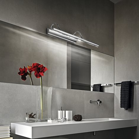 MIRROR-10 AP4 nástěnné svítidlo 4x G9 LED 3W 370lm 3000K 60cm IP20, chromové 2