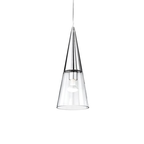 CONO SP1 závěsné svítidlo 1x E14 40W bez zdroje 15cm IP20, chromové