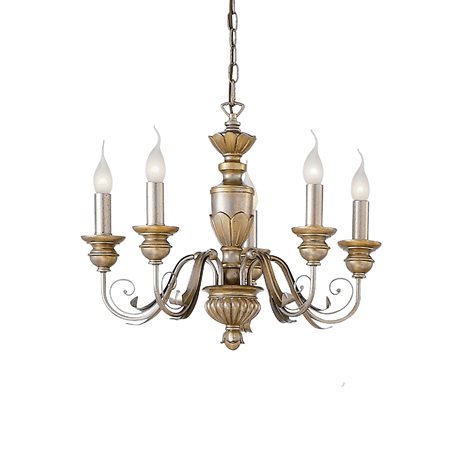 FIRENZE SP5 závěsné svítidlo 5x E14 40W bez zdroje 55cm IP20, zlatá 1