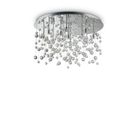 NEVE PL12 stropní přisazené svítidlo 12x G9 LED 3W 370lm 3000K 63cm IP20, chromové