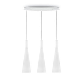 MILK SP3 závěsné svítidlo 3x E27 60W bez zdroje 62cm IP20, bílé