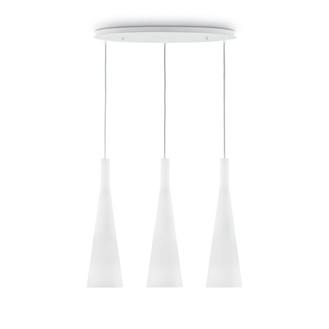 MILK SP3 závěsné svítidlo 3x E27 60W bez zdroje 62cm IP20, bílé