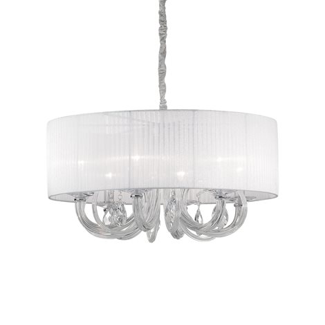 SWAN SP6 závěsné svítidlo 6x E14 40W bez zdroje 69cm IP20, bílé 1