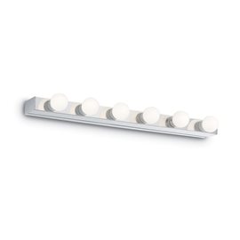 PRIVE' AP6 nástěnné svítidlo 6x E14 40W bez zdroje 60,5cm IP20, chromové