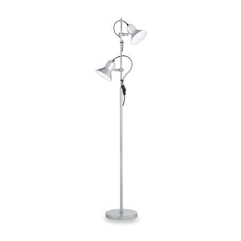 POLLY PT2 stojací lampa 2x E27 60W bez zdroje 154cm IP20, hliníková 1