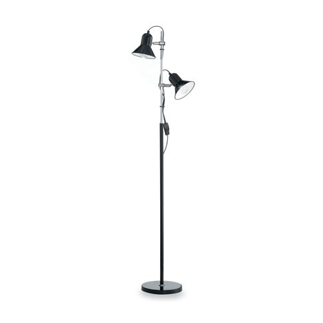 POLLY PT2 stojací lampa 2x E27 60W bez zdroje 154cm IP20, černé 1