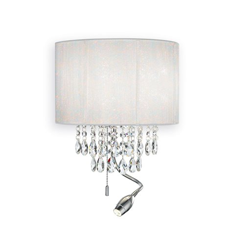 OPERA AP3 nástěnné svítidlo 1x LED 1W 45lm 3000K + 2x E14 40W bez zdroje 30cm IP20, bílé 1
