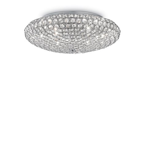 KING PL9 přisazené svítidlo 9x G9 LED 3W 370lm 3000K 54cm IP20, chromové 1