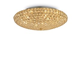 KING PL9 přisazené svítidlo 9x G9 LED 3W 370lm 3000K 54cm IP20, zlaté