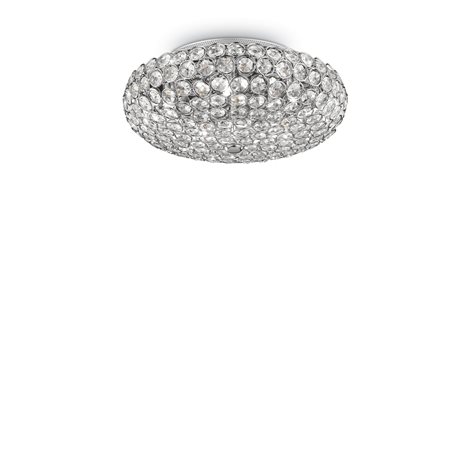 KING PL5 přisazené svítidlo 5x G9 LED 3W 370lm 3000K 38cm IP20, chromové 1