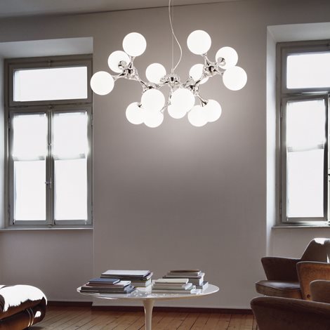 NODI SP15 závěsné svítidlo 15x E14 40W bez zdroje 105cm IP20, bílé 2
