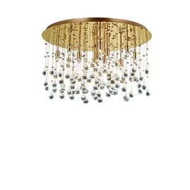 MOONLIGHT PL12 stropní svítidlo 12x G9 LED 3W 370lm 3000K 60cm IP20, zlaté