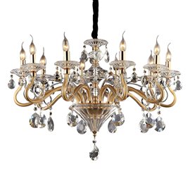 NEGRESCO SP10 závěsné svítidlo 10x E14 40W bez zdroje 85cm IP20, zlaté