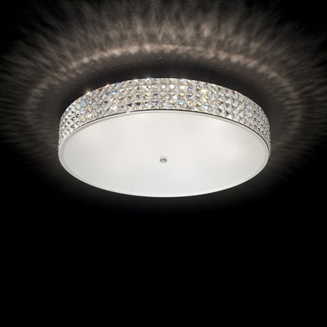 ROMA PL12 stropní přisazené svítidlo 12x G9 LED 3W 370lm 3000K 60cm IP20, chromové 2