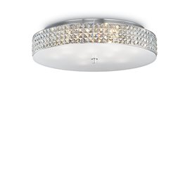 ROMA PL12 stropní přisazené svítidlo 12x G9 LED 3W 370lm 3000K 60cm IP20, chromové