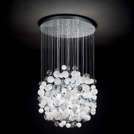 BOLLICINE SP14 závěsné svítidlo 14x G9 LED 3W 370lm 3000K 50cm IP20, bílé 2