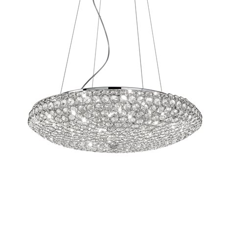 KING SP12 závěsné svítidlo 12x G9 LED 3W 370lm 3000K 65cm IP20, chromové 1