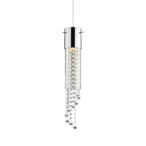 GOCCE SP1 závěsné svítidlo 1x GU10 LED 5W 480lm 3000K IP20, chromové 1