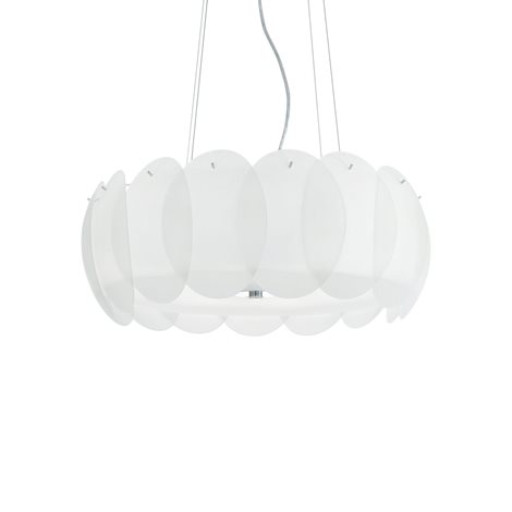 OVALINO SP8 závěsné svítidlo 8x E27 60W bez zdroje 55cm IP20, bílé 1